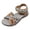 Brown, variant on Rokment Ethnic Athletic Orthotic Walking Sandals for Women Bohemian Beach Comfortable Open Toe Ankle Strap Low Heel Dress Summer Shoes with Arch Support Beige Size 6.5