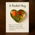 thumbnail image 3 of Beautynvta Hummingbird Themed Pocket Hug Token, Heart Shaped Acrylic Keepsake with Inspirational Card, Portable Pocket Gift for Friends Colleague Family, 3 of 5