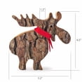 thumbnail image 6 of Wood Moose Figurines - Handmade Wooden Cute Deer Decorations - Animal Figurines & Statues - Large, 6 of 6