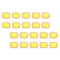 thumbnail image 1 of Uxcell 100 Pcs 7.1"x5.5" Star Burst Signs Blank Tags for Retail Store, Yellow, 1 of 6