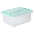 thumbnail image 2 of 14.5 Qt. Mint Storage Bins with Lids by Simply Tidy – Plastic Stackable Containers for Crafts - Home & Office Organization - 10 Pack, 2 of 4