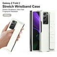 thumbnail image 1 of Nalacover for Samsung Galaxy Z Fold2 Wristband Case, Elastic Stretchable Woven Tape Hand Strap Rugged PC Shockproof Full Body Lens Protection Folding Cover for Samsung Galaxy Z Fold2,White, 1 of 11
