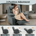 thumbnail image 7 of Korser Oversized Swivel Rocker Recliner Chair for Adults 40.6'' Wide for Nursery Living Room,Grey, 7 of 7