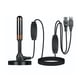 thumbnail image 1 of Antena de TV digital Elegate para interiores base magnética Con Amplificador USB negro, 1 of 5