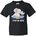 thumbnail image 3 of Inktastic I Love My Big Sister Cute Elephants with Moon and Stars Youth T-Shirt, 3 of 5