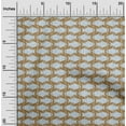 thumbnail image 3 of oneOone Rayon Brown Fabric Block Sewing Craft Projects Fabric Prints By Yard 56 Inch Wide, 3 of 6