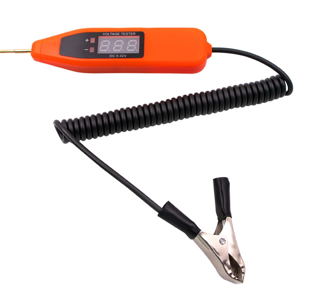 Car Digital LCD Electric Voltage Test Pen Probe Detector Tester Light LED 5-32V