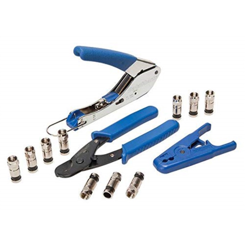 DataShark 70018 Cable TV"F" Compression Bundle with Cable Cutter, Coax