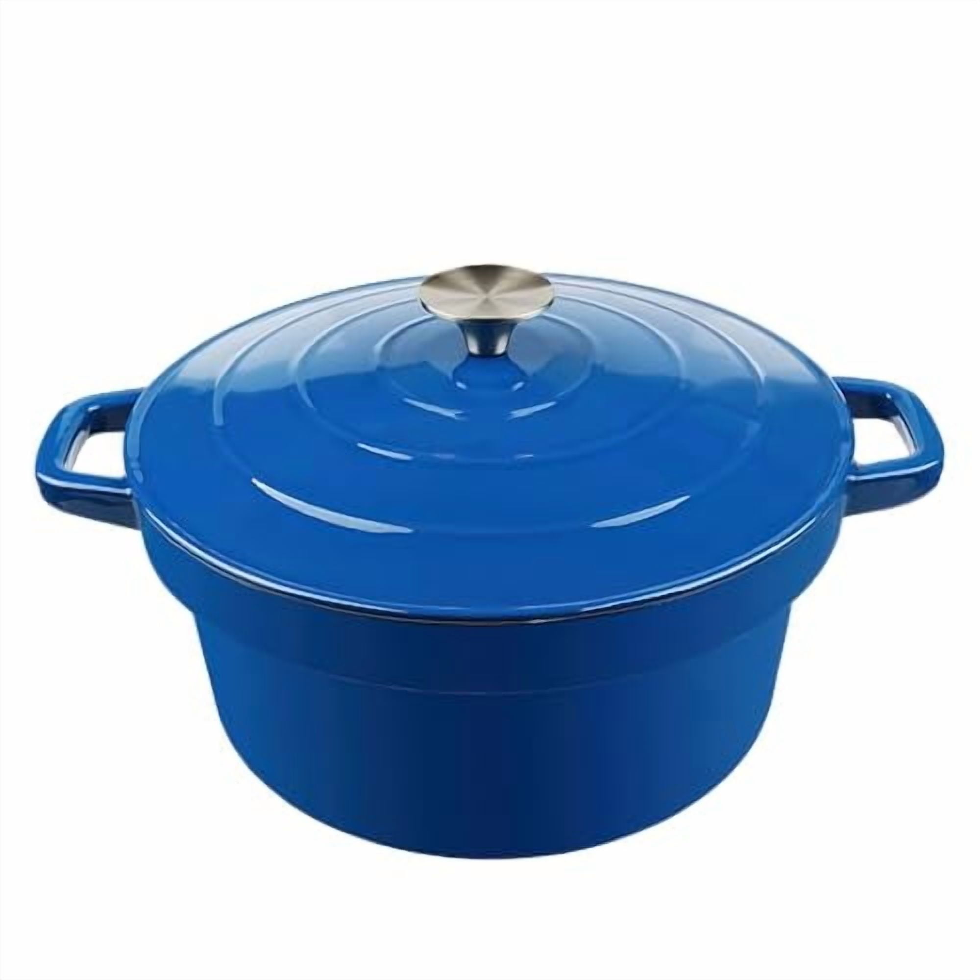 Lodge Large 7 Quart Enameled Cast Iron Dutch Oven, Red - Walmart.com