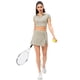 thumbnail image 5 of Falda deportiva de primavera y verano, falda falsa de dos piezas anti-running, falda suelta informal para yoga y running, 5 of 5