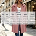 thumbnail image 3 of XRoczxe Women's Double Breasted Long Coat, Notched Lapel Wool Blend Overcoat, Elegant Solid Color Winter Jacket with Pockets for Work Daily Wear, 3 of 8