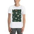 thumbnail image 4 of Solid ColorSnowflake Oversize T-shirts For Women Basic Plus Tees Baggy t Shirts, 4 of 5