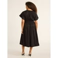 thumbnail image 2 of Free Assembly Women's A Line Sundress V Neck Tiered Dress, 2 of 4