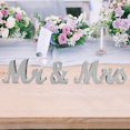 thumbnail image 4 of BalsaCircle Silver Mr & Mrs Glittered Wooden Freestanding Wedding Table Display Signs Set Party Decorations, 4 of 5