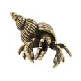 thumbnail image 4 of Figura de cangrejo de latón, pequeña escultura de animal coleccionable, regalo creativo para amantes del té, adorno en miniatura para decoración del, 4 of 9