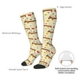 thumbnail image 5 of Picia Women Crew Soft Moisture-wicking Socks Dachshund Dog And Flower Pattern Design Cotton Socks, One Size fit All, 5 of 9