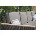 thumbnail image 2 of Homestyles Boca Raton Rotin Extérieur 4 Places Sectionnel en Brun, 2 of 23