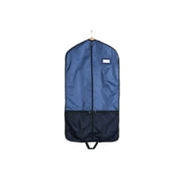 Covermates Keepsakes Deluxe Garment Bag Set - Premium Polyester - Full Length Zipper - ID Window - Carrying Handles - Stowaway Pouch - Closet Storage, Blue