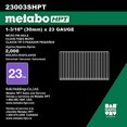 thumbnail image 3 of Pin Nails Hitachi Power Tools Metabo HPT 23 Ga 1,2 cm, paquete de 2000, 3 of 4