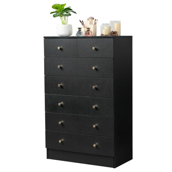GHooa Dresser for Bedroom with 7 Drawers Chest of Drawers Tall Dresser Drawers Cabinet