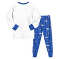 thumbnail image 3 of WUANDIXFA Toddler Baby Boy Fall Outfit Planet Homewear Sets Dinosaur Cotton Truck 2 Piece Long Sleeve Sets Sleepwear Clothes Set Loungewear White,3-4 Years, 3 of 6