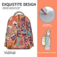 thumbnail image 5 of Ethnic Tribal College Backpack - Boho Chic Daypack with 17" Laptop Pocket | Spacious Bookbag for Students, Dorm & Travel Essentials, 5 of 6