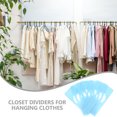 thumbnail image 4 of OULII 20Pcs Closet Dividers Plastic For Racks Closet Management 4.99X2.00X0.08In, 4 of 8