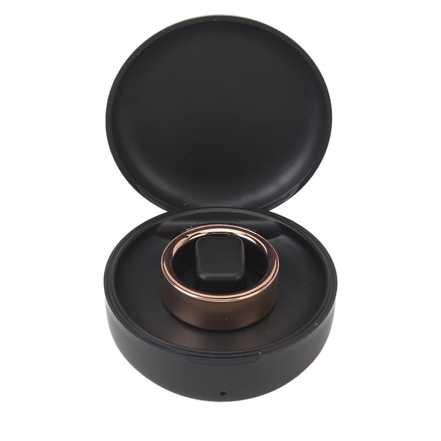 Anillo Inteligente Rastreador De Salud Monitoreo De Temperatura Del Sueño IP68 Anillo Inteligente Recargable Impermeable Para Hombres Y Mujeres Oro Rosa