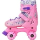 thumbnail image 3 of Patines de 4 Ruedas Little monkey Ajustable Niño Niña Rueda Led Talla S Rosa, 3 of 4