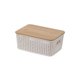 thumbnail image 1 of Yhmxh Cesta de almacenamiento de plástico hueco con tapa para juguetes, libros y artículos diversos. Ideal para estanterías, cajones, escritorios, salas de juegos, aulas y oficinas., 1 of 4