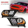 thumbnail image 6 of LED Projector Headlights with S550 Style LED DRL for 2010-2012 Ford Mustang Sequential Turn Signal Pair, 6 of 12