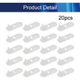 thumbnail image 4 of HUGFEGWE Shelf Support Pegs Shelf Bracket Pegs with Plastic for Kitchen Bookcase Shelf Cabinet Closet Shelf Pins Support Transparent 7mm 20PCS CJB91-25584, 4 of 4