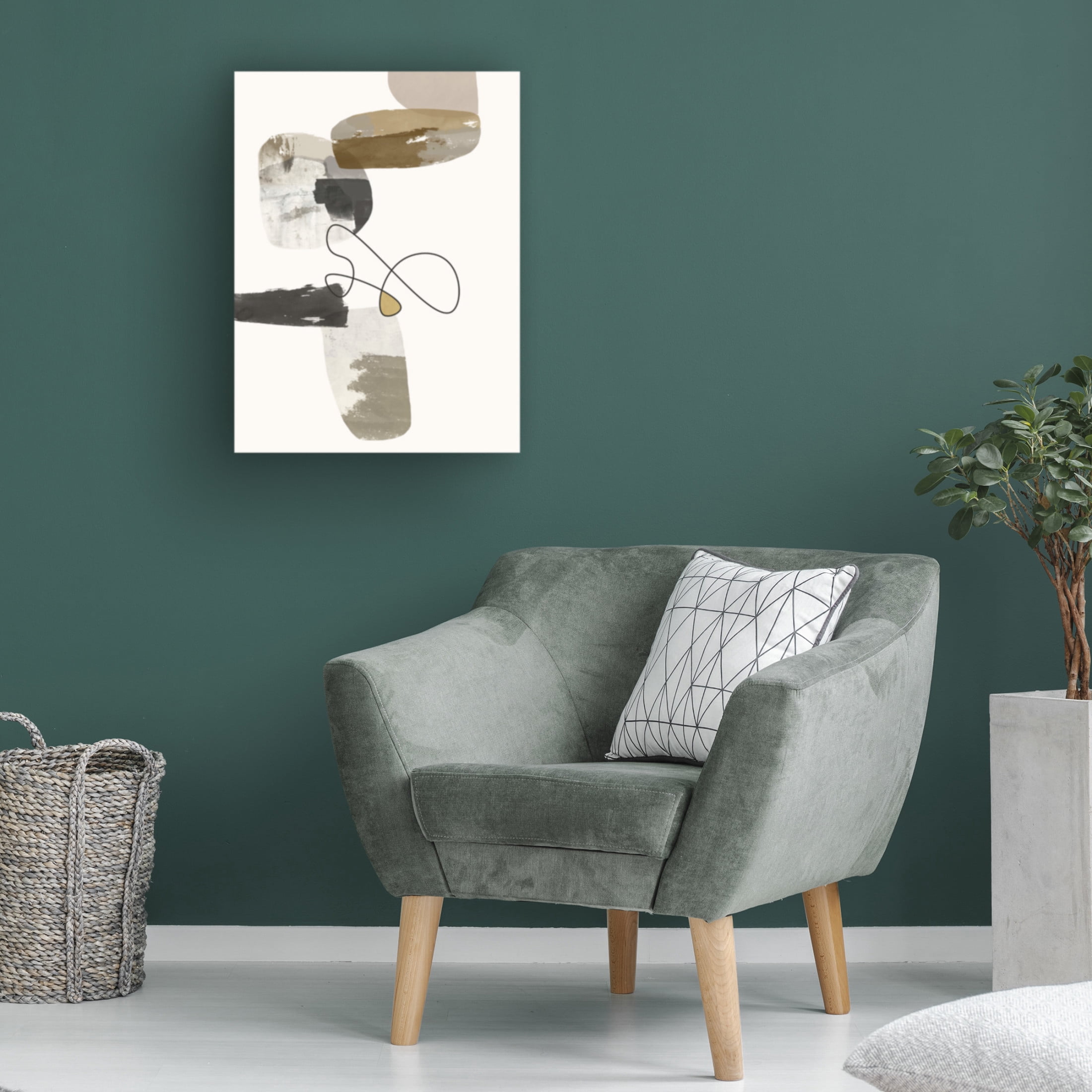 Canvas Wall Art - Roberto Moro 'Shapes And Texture 1' Wall Art for Living Room, Bedroom, or Office Décor by Trademark Fine Art - 18 x 24 Inches