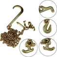 thumbnail image 5 of labwork 5/16 x 10ft j Hook Towing Chain Transport Long Shank with RTJ Grab Hook (2PCS G70), 5 of 8