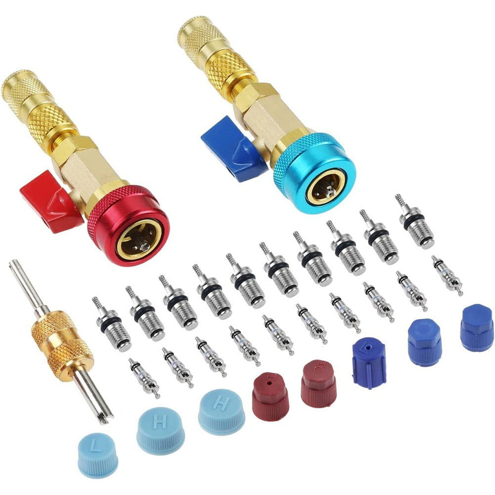 Fule R134A Valve Core Quick Remover Installer High Low Pressure Tool Air Conditioner