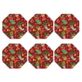 thumbnail image 2 of Balery 6 Pcs X-Mas And New Yearleather Coasters Set, Drink Table Cup Coasters For Living Room Kitchen Coffee Decor, 2 of 9