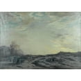 thumbnail image 2 of Louis Henri Foreau 14x11 Gold Ornate Wood Frame and Double Matted Museum Art Print Titled - The Suburbs of Paris Around Fortifications (923), 2 of 4
