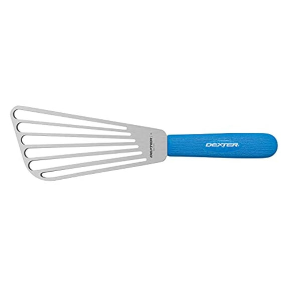 Dexter-Russell Outdoors 61/2" x 3" High-Heat Slotted Fish Turner, Blue (19673H)