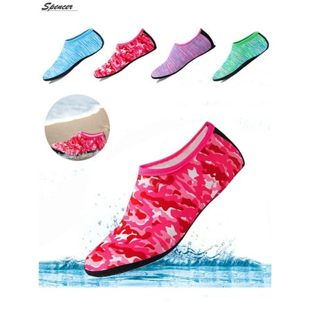 Spencer Men Women Quick-Dry Flexible Barefoot Water Skin Sports Shoes Slip-on Aqua Beach Socks For Swim Surfing Snorkeling Yoga Exercise 