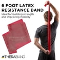 thumbnail image 2 of THERABAND Professional Latex Band, Red, Medium, 6 Ft, Level 3, Resistance 3.7 lbs, 2 of 11