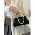 thumbnail image 7 of Kukuzhu Womens Clutch Purse Pearl Evening Bag Envelope Evening Bridal Wedding Party Club Purses Crossbody Handbags, 7 of 7
