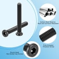 thumbnail image 3 of Uxcell 10Pack 5/16-18x2-1/4" Tornillo de Mueble Tuerca Hexagonal Conductor Cabeza Redonda, 3 of 6