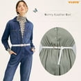 thumbnail image 6 of WHIPPY Women's Leather Skinny Waist Belt for Jeans Pants Dresses Leopard Belts Plus Size, 6 of 8