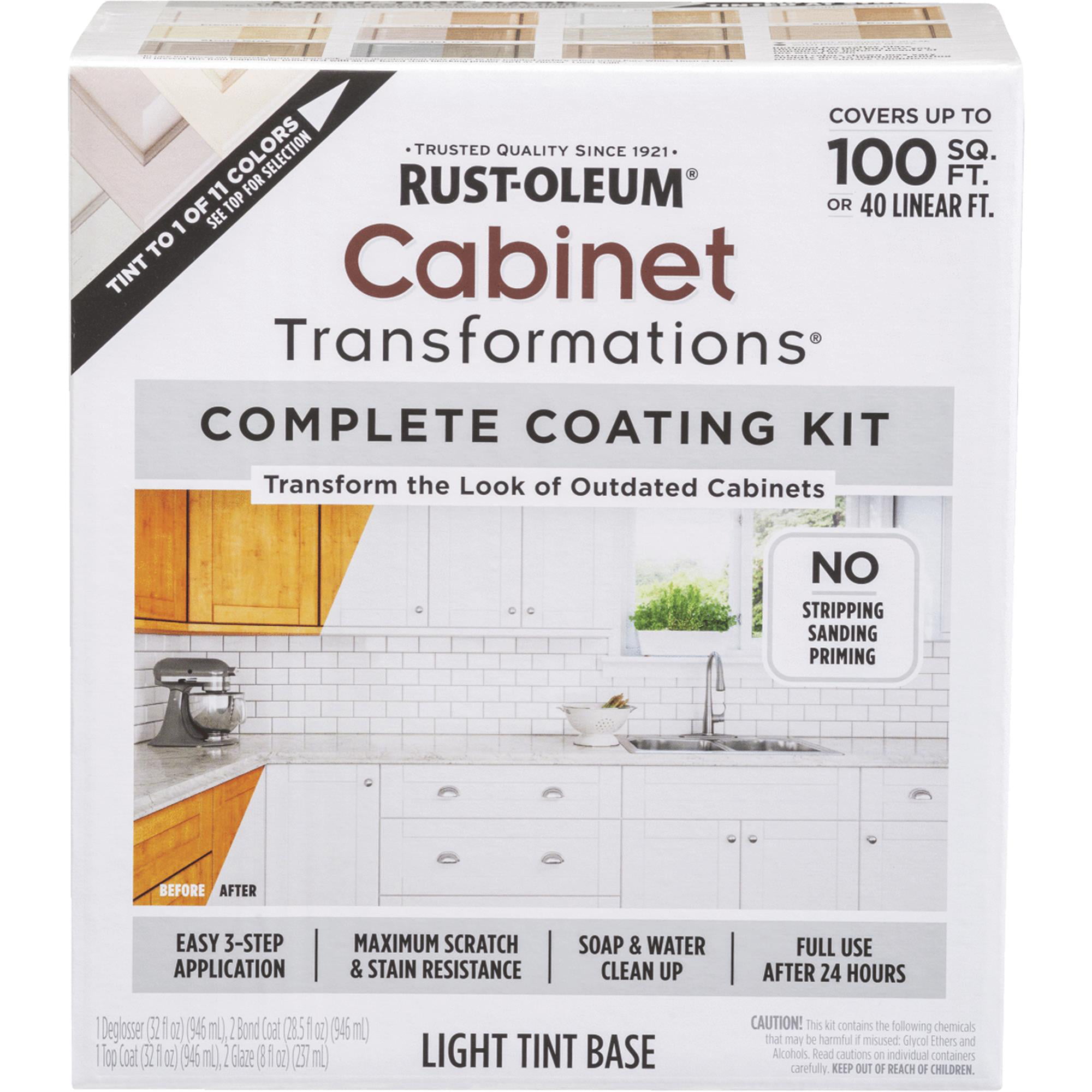 Rust Oleum Cabinet Transformations Cabinet Coating Kit Walmart