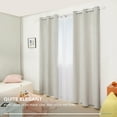 thumbnail image 4 of Deconovo Silver Printed Blackout Curtains - 2 Panels, Wave Dots Pattern, Grommet Top, 42"x63", Thermal Insulated Drapes for Bedroom & Living Room, Cream, 4 of 10