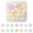 thumbnail image 3 of 1Box Luminous Acrylic Beads Glitter Beads Glow in the Dark Star Mixed Color 14x15x8mm Hole: 2mm 50pcs/box, 3 of 7