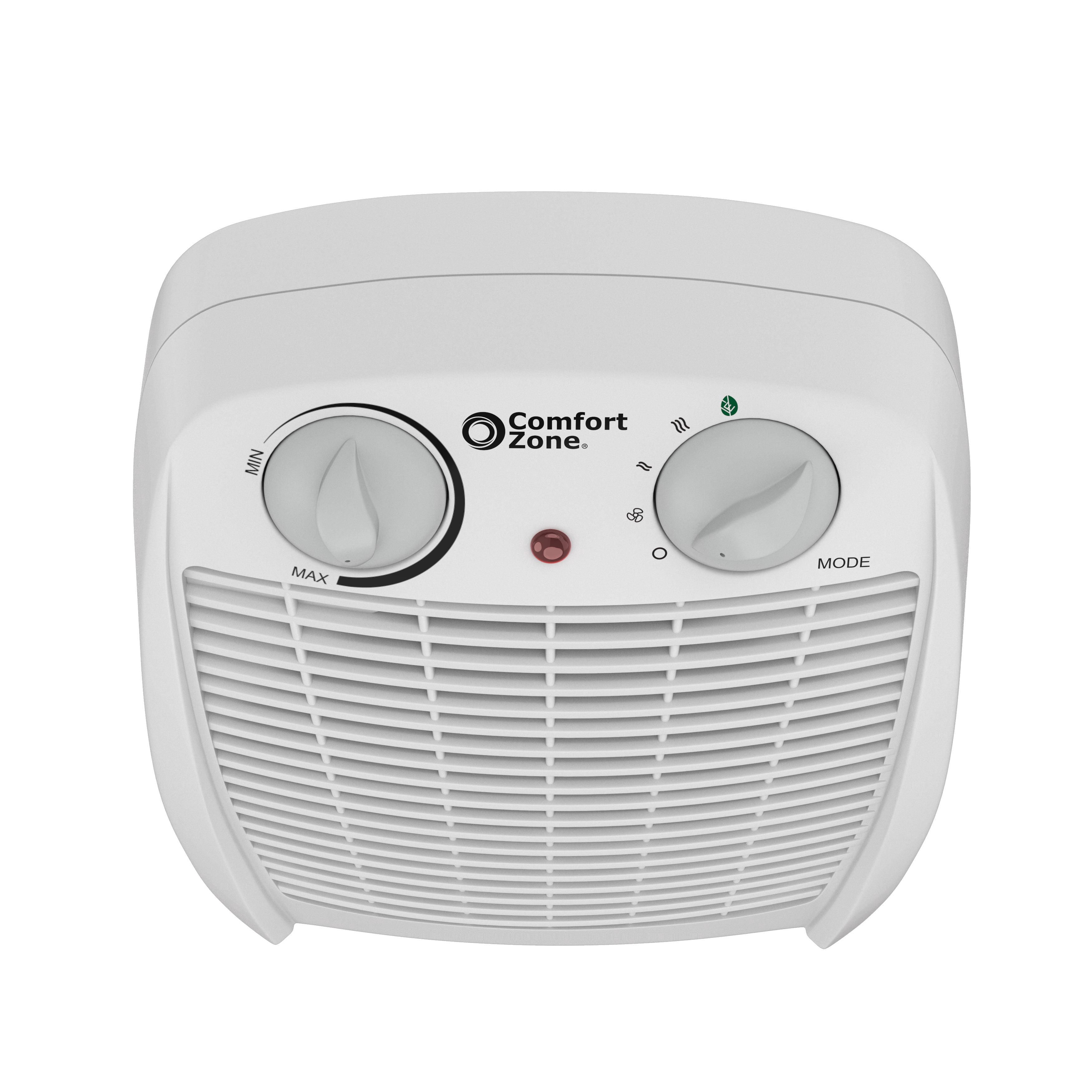 Comfort Zone 750/1,500-Watt Fan-Forced Personal Heater with Adjustable  Thermostat, Overheat Protection, Safety Tip-Over Switch, Energy Save  Features, and Convenient Carry Handle, White - Walmart.com