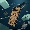 thumbnail image 4 of DistinctInk Hybrid (Acrylic / TPU) Clear Slim Fit Case for Apple iPhone 13 MINI (5.4" Screen) - "Beaming Smiles: A Joyful Cartoon Pattern", 4 of 8