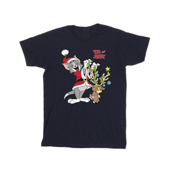 Tom & Jerry T-Shirt de Noël pour Garçons Renne