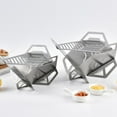 thumbnail image 3 of Stainless Grill Folding Fire Pit Foldable BBQ Fire Pit Practical Campfire Pit, 3 of 6